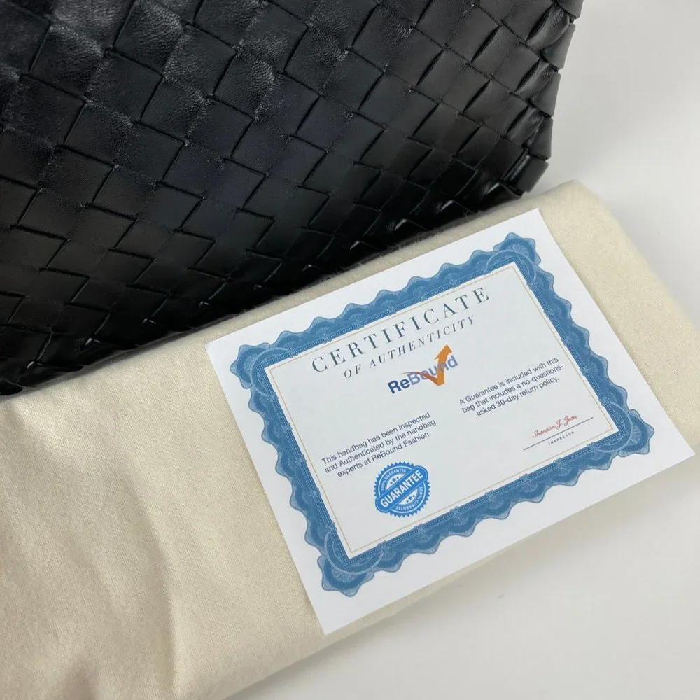 Bottega Veneta Intrecciato Black Nappa Leather Shoulder Bag
